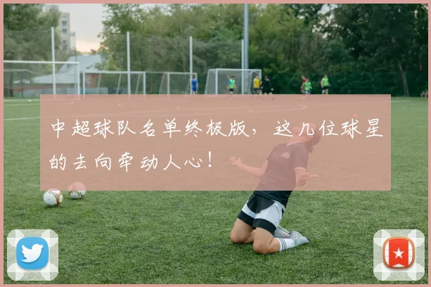 中超球队名单终极版，这几位球星的去向牵动人心！
